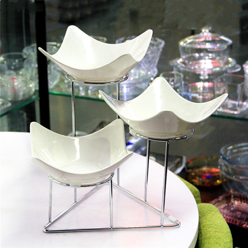 水果盘小吃自助餐台甜品摆台水果展示盘架子创意多层果盘商用托盘