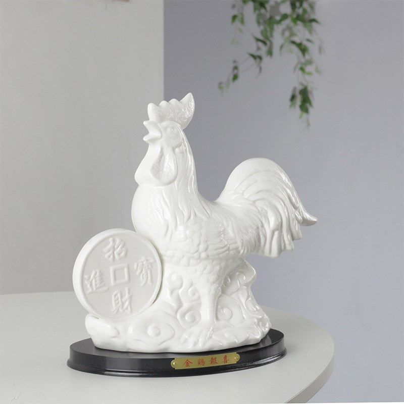 陶瓷十二生肖白色鼠牛马羊猴鸡狗猪办公客厅玄关酒柜装饰工艺摆件,家居饰品,装饰摆件,淘宝优惠券,粉丝福利购,淘宝优惠卷