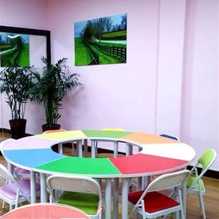 心理团体辅导桌心理咨询室布置525心理团体活动室辅导箱辅导桌椅