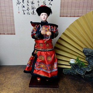 京合坊文创非遗绢人人偶手工艺礼品娃娃京味娃娃清朝皇帝皇后