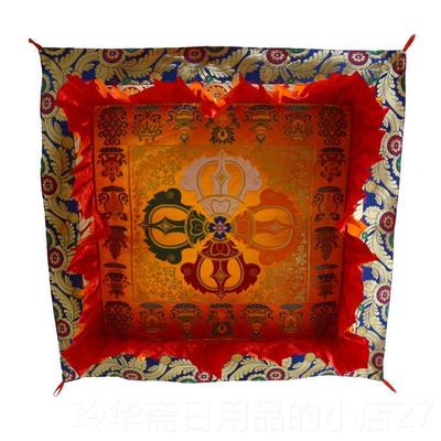 高档藏盖式宝华盖佛顶米 藏族密宗居家佛堂装彩饰色十字天1棚佛像