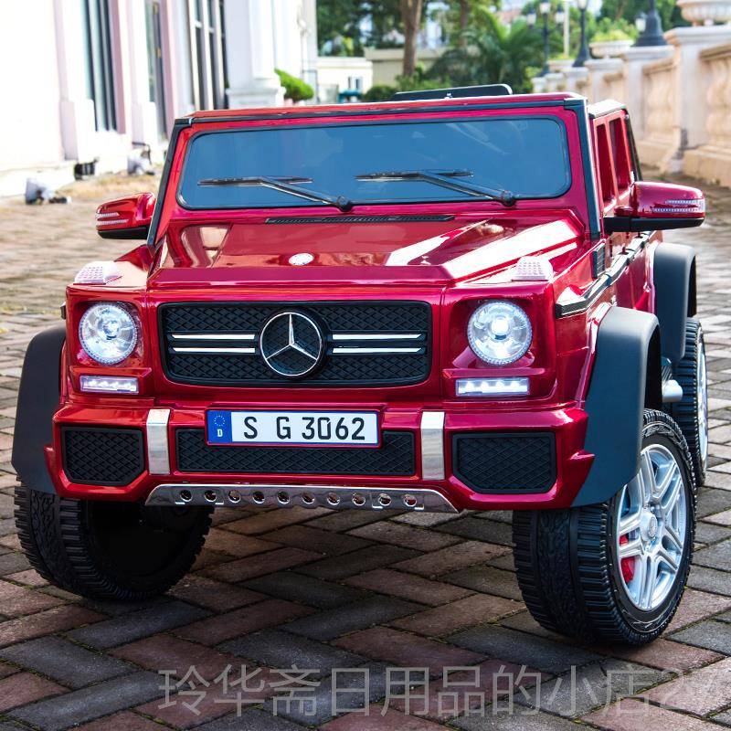 高档奔驰大G儿童越电动汽车四轮带可遥控可摇摆人宝坐宝小孩野玩