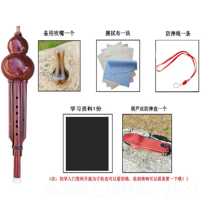 高档葫B芦丝乐器降调调防摔葫芦丝初学者学入门成人C零基础儿童生