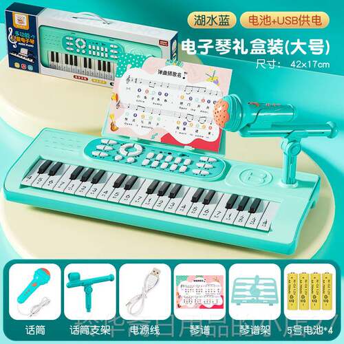 高档儿电子启琴玩具女孩宝宝音乐蒙琴早教益智钢仿童真乐器