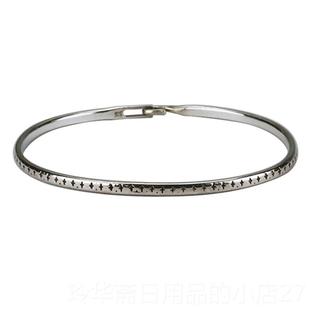 高档erkstatt MunchenW德慕尼黑纯暗黑先锋小国众设计手镯925银男