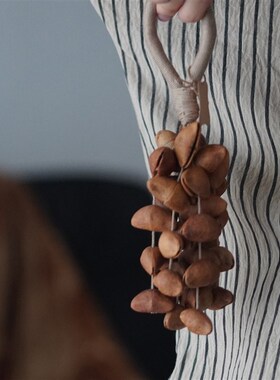 一枚橙 手作果实摇铃音板房售楼部茶几果盘干果装饰压书饰品摆件