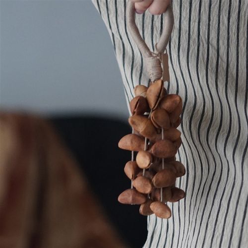 一枚橙 手作果实摇铃音板房售楼部茶几果盘干果装饰压书饰品摆件