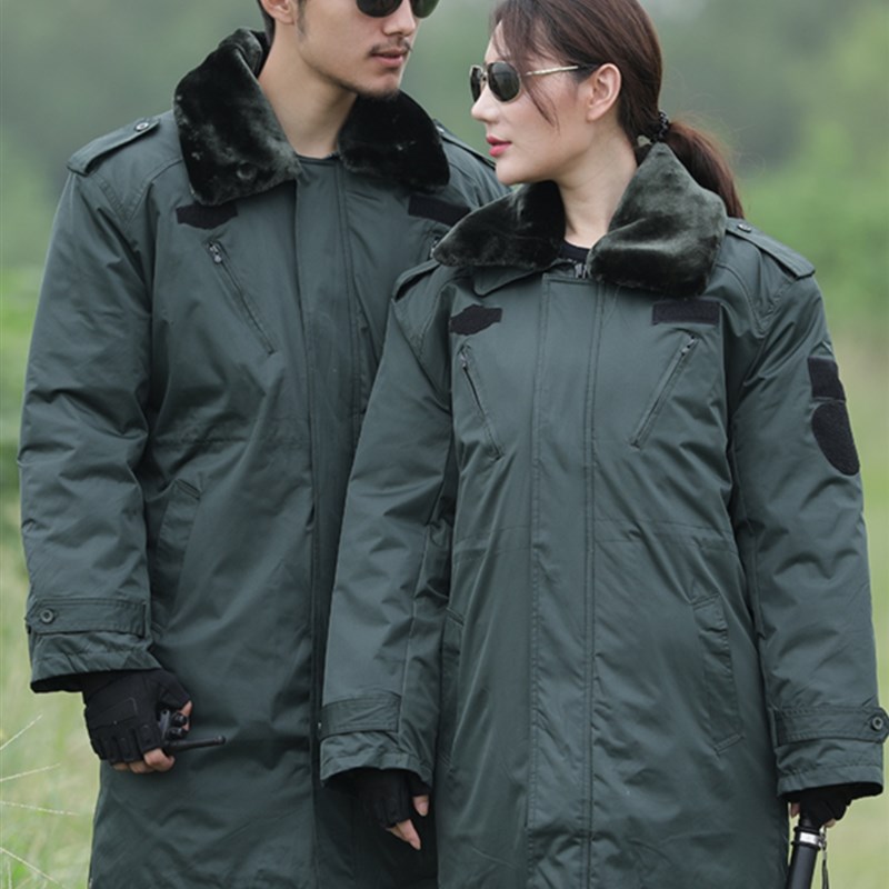 新款军大大衣男款绿东北棉袄冬季加厚保暖保安作训防风执勤防寒服