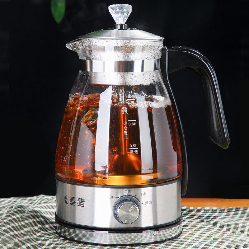 喜猪 安化黑茶煮茶器小型全自动蒸汽家用黑茶壶专用喷淋式蒸茶壶