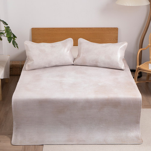 牧隆 三峡水牛皮凉席彩绘软皮席1.5m床1.8米天然头层纯色真牛皮