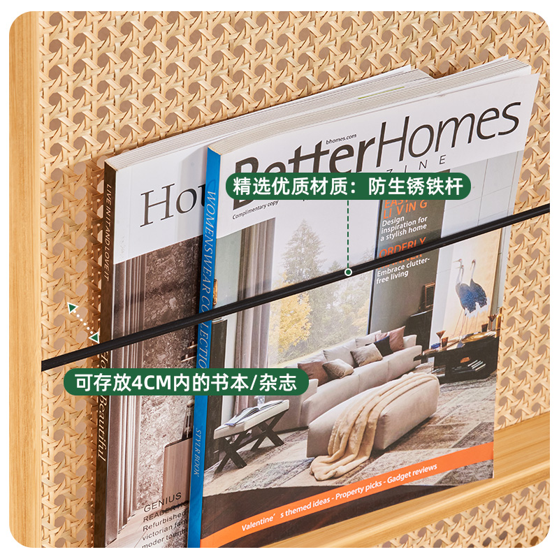 中式屏风隔断简约移动杂志书架客厅遮挡玄关屏卧室家用现代折叠屏