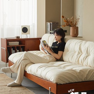 邮差来敲门baxter云朵沙发黄杨实木客厅无扶手中古覆古布艺科技布