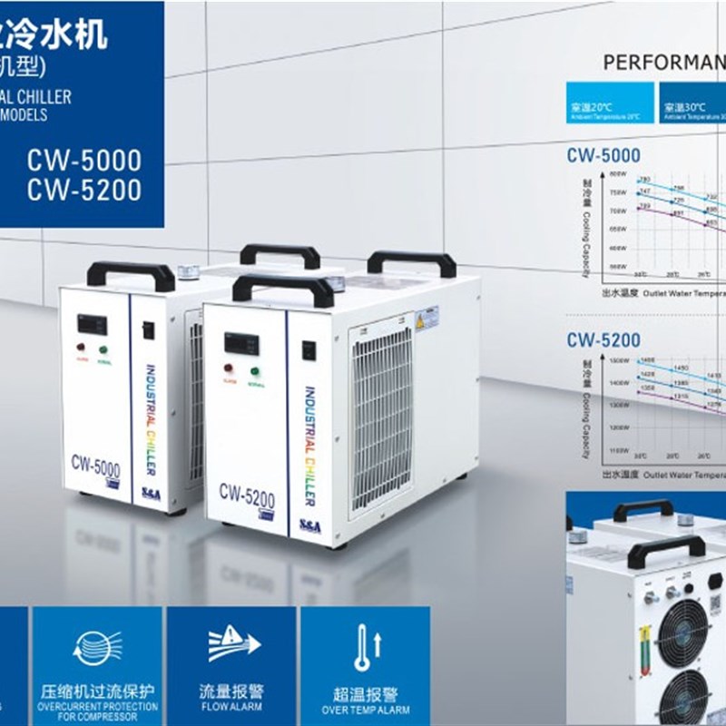 特域冷水机CW3000工业制冷00激光切割5200雕刻机水箱主轴水冷机