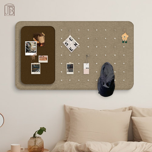 宿舍洞洞板毛毡板墙布贴置背景墙照片墙背景板相片展示板不伤墙墙