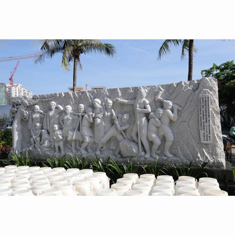 石雕人物制作大型汉白玉景观墙壁画雕塑摆件广场户外装饰镂空浮雕