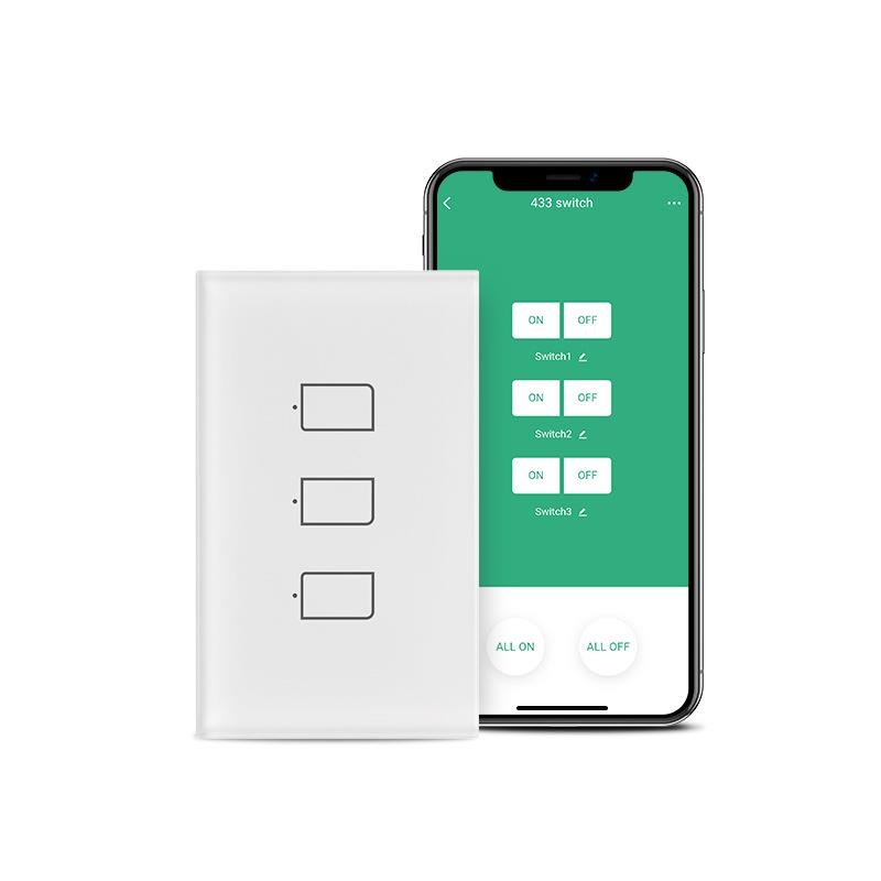 博联Bestcon TC2S UK US EU智能触摸开关定时APP需搭配RM4 PRO