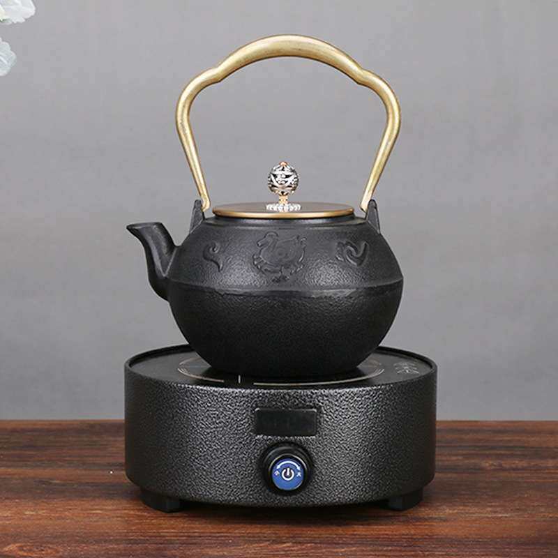 铸铁壶朱雀生铁煮茶壶生铁茶壶 纯手工老铁壶泡茶壶 茶具