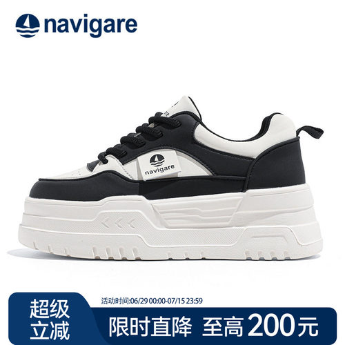 Navigare意大利小帆船小白鞋女鞋