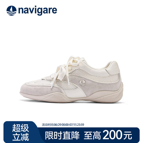 Navigare小帆船德训鞋女夏季新款