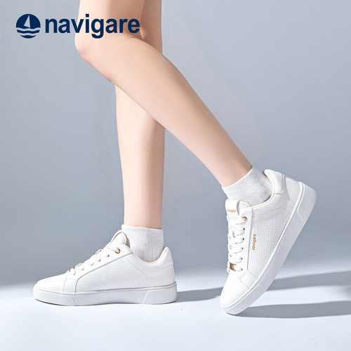 Navigare女鞋小白鞋软底透气板鞋