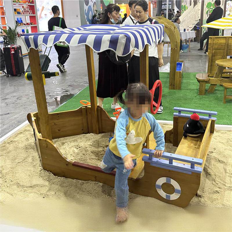 幼儿园户外扮演儿童沙水区玩具防腐木屋隧道画板沙池玩水仿真厨房