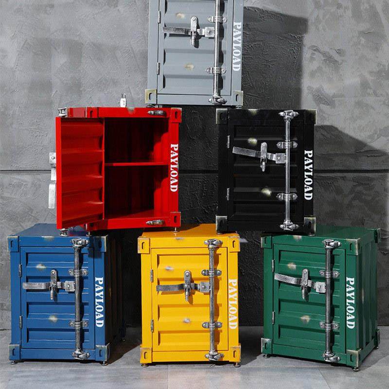 复古工业风集装箱床头柜子铁艺家用带锁创意边柜储物柜卧室收纳柜,鲜花速递/花卉仿真/绿植园艺,割草机/草坪机,淘宝优惠券,粉丝福利购,淘宝优惠卷