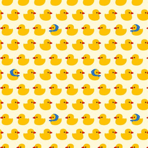 卡通小蜗牛小黄鸭印花布料DIY手工帆布窗帘面料桌布布料