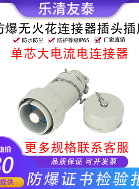 友泰单芯电连接器无火花型防爆插头插座电缆插销航空工业插件YTGZ