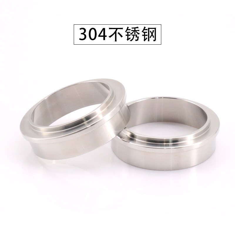 51/53/58MM不锈钢咖啡接粉环 布粉器磨豆机防飞粉防洒 接粉器