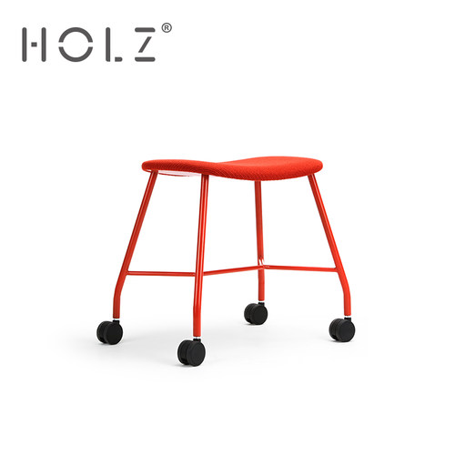 办公休闲椅可移动滑轮凳创意带轮坐椅书桌梳妆凳咖啡店餐厅软包椅