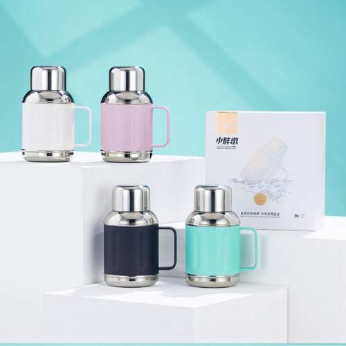 小胖墩316不锈钢焖茶壶智能温显老白茶闷泡壶热水壶户外旅行便携