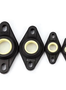 工程塑料菱形法兰轴承座 EFOM-5 6 8 10 12 16 20 25 30 带座轴承