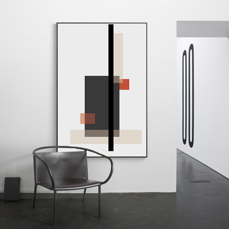趣味空间包豪斯风格抽象几何色块装饰画莫霍利纳吉moholy nagy