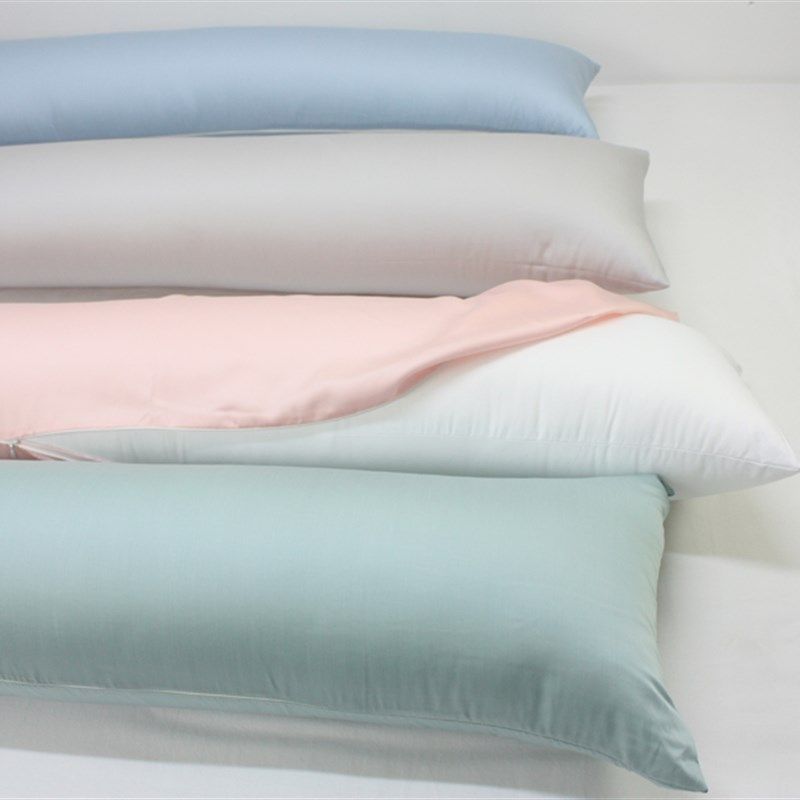 夏季天丝抱枕套圆柱长条枕套糖果枕换洗枕套睡觉夹腿抱枕套可定做