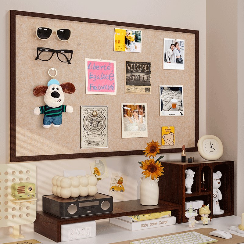 照片墙毛毡板墙贴背景板相片挂墙软木板羊毛毡墙贴拍立得照片作品