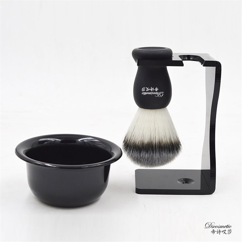 帝诗剃须刷 胡刷装 剃须泡刷 泡沫刷 胡刷 胡刷架 皂碗