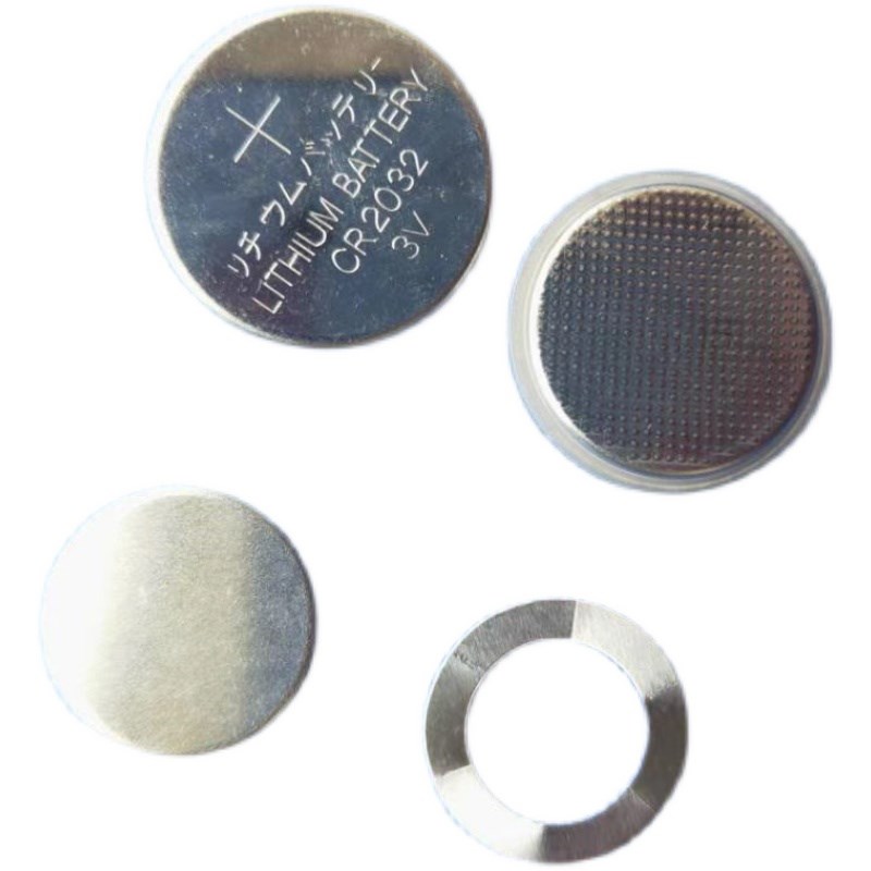 扣式电池壳CR2032正极壳+负极壳+垫片+弹片 纽扣电池壳扣电壳 30