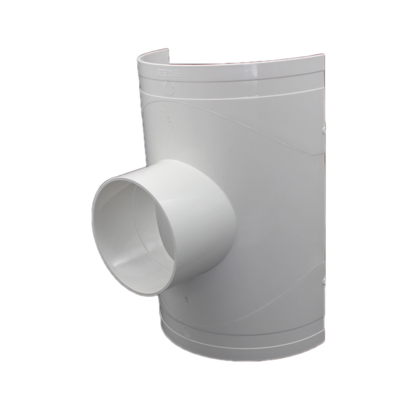 PVC200mm开口三通加长加厚变 75 110 10mm快接三通抢修补漏片