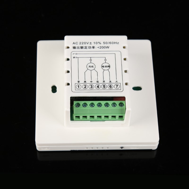 天域TY01C竖屏翻盖中央空调风机盘管液晶温控器