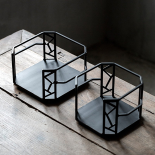 复古可携式炭炉架风炉铁架可提炉台炉子中式铁艺凉炉架碳烤炉隔热