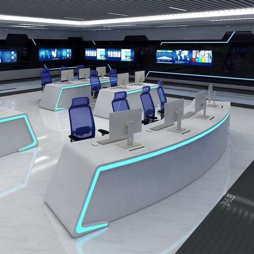 定制烤漆指挥台监控中心调度台简约现代指挥中心操作台安防控制台