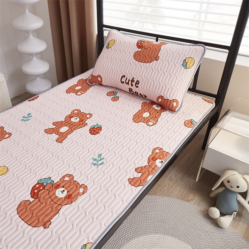 夏季乳胶凉席凉感学生宿舍1单人90x190一米二冰丝席子床单可机洗2