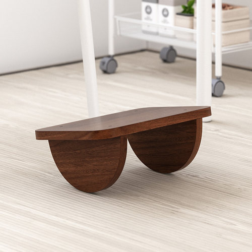 踏脚凳午睡躺椅脚踩凳实木脚踏板创意可摇晃垫脚凳儿童钢琴搁脚凳