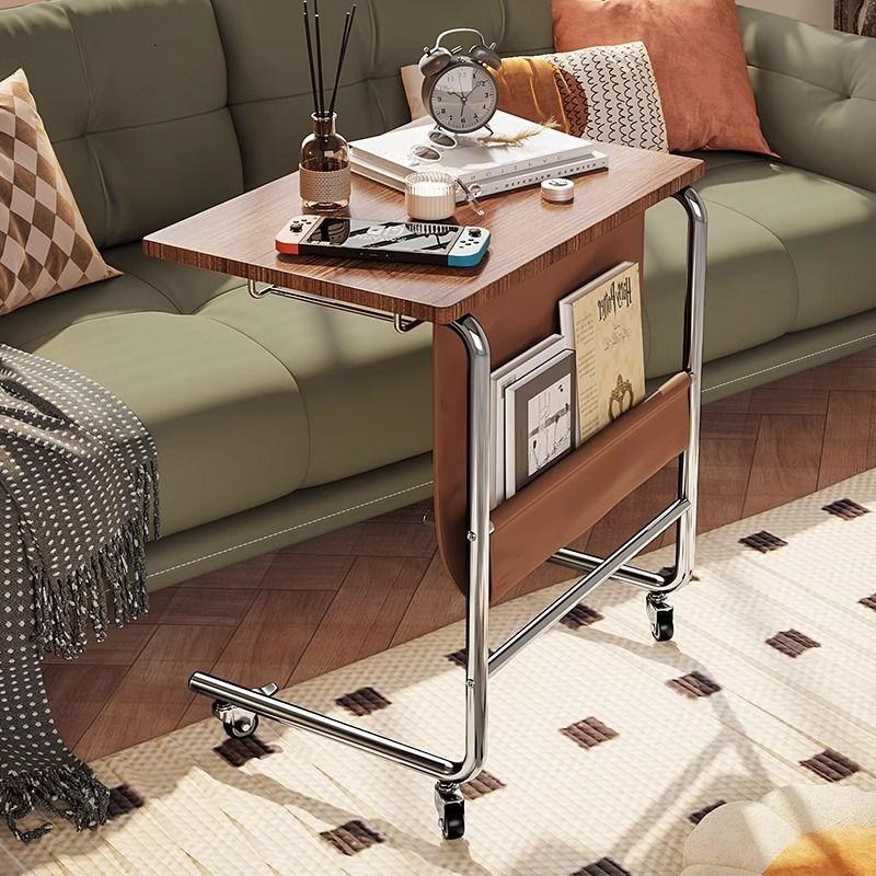 书桌家用高级写字桌沙发边几床边桌可移动功能电脑桌床头懒人桌子