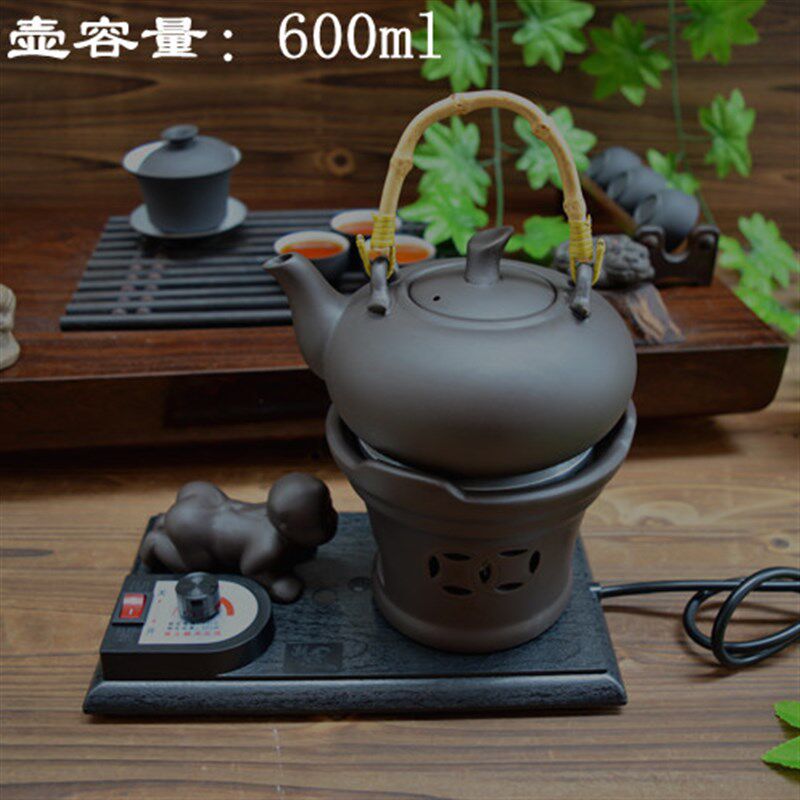 陶瓷仿古电热提梁壶泡烧水煮普洱茶具煮茶器紫砂茶炉功夫茶壶保温