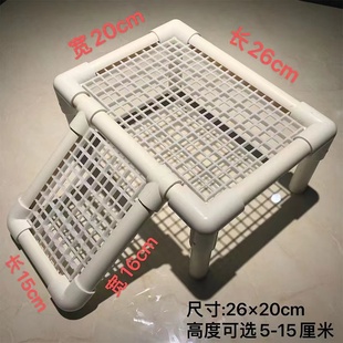疯狂的龟 周转箱晒背台 乌龟缸爬台水陆缸造景PVC材料手工晒台diy