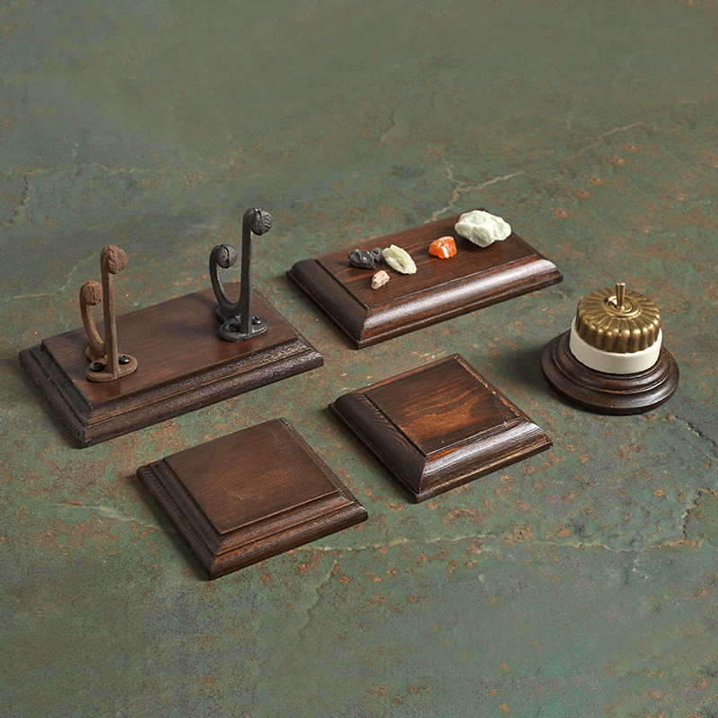 蘑菇空间全手工做旧实木底座 开关底座 老式开关底盘复古开关座,家居饰品,装饰摆件,淘宝优惠券,粉丝福利购,淘宝优惠卷