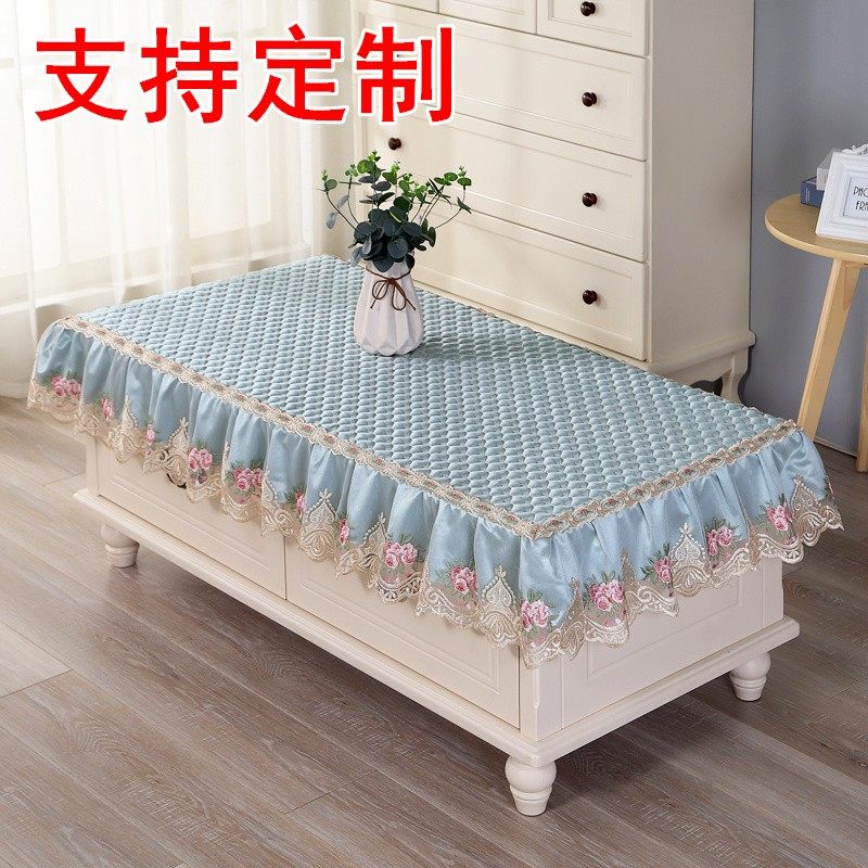 茶几桌布长方形客厅餐桌防尘垫蕾丝电视柜帘盖布布艺全包茶几套罩,居家布艺,桌布,淘宝优惠券,粉丝福利购,淘宝优惠卷