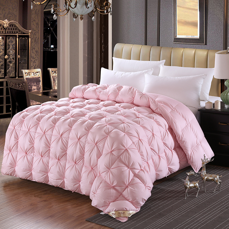 面包羽绒被壳外皮自充绒羽绒被被壳半成品防钻绒毛被套扭花被布料