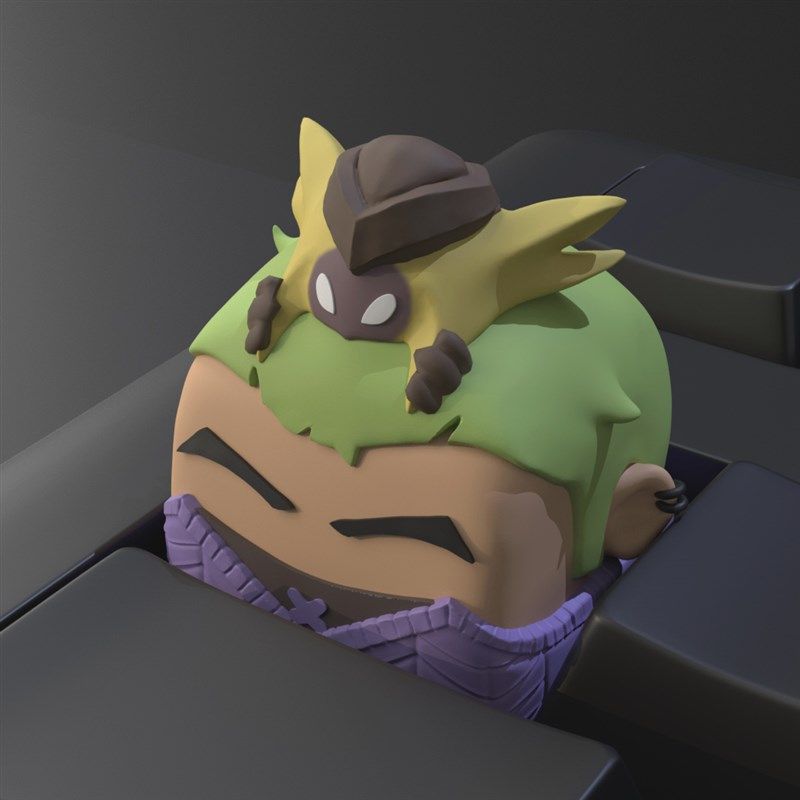 契约键帽无畏游戏键帽 客制化创意键帽 瓦特罗兰键帽盖可霓虹捷风